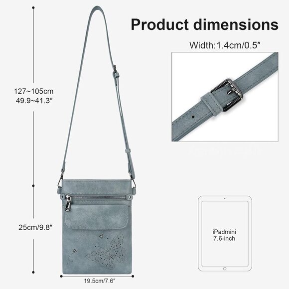 Stylish Vegan Leather Crossbody Purse - Perfect Gift for Women’s Day & More - Picture 3 of 7